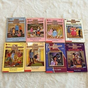 Babysitters Club and Mystery Vintage Lot 8 Books Ann M. Martin Paperback